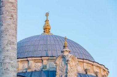 Boğaziçi, Istanbul, Türkiye yakın Ortaköy Camii detaylı görünümü Kapat.