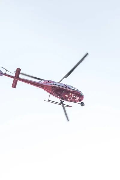 Helicopter Flying Blue Sky Istanbul Turkey — Stock Photo, Image