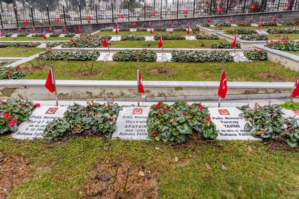Edirnekapi Martyr\'s Cemetery is a burial ground located in neighborhood of Edirnekapi in Eyup district of Istanbul Province, Turkey.22 January 2017