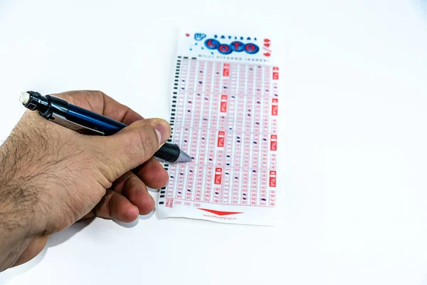 Turkish lotto papers and pencil together