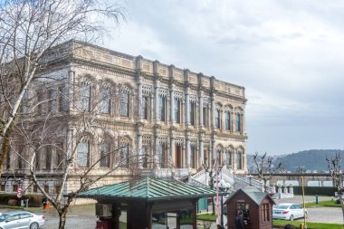 Çırağan Sarayı Çırağan Caddesi, Ocak 2018 Besiktas,Istanbul,Turkey.03 içinde yer alan eski bir Osmanlı Sarayı'nın dış görünümü