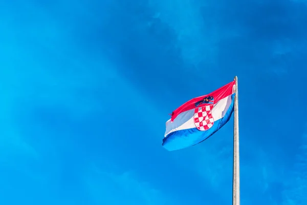 Hırvatistan Son Derece Ayrıntılı Kumaş Hafif Mavi Gökyüzü Arka Plan — Stok fotoğraf