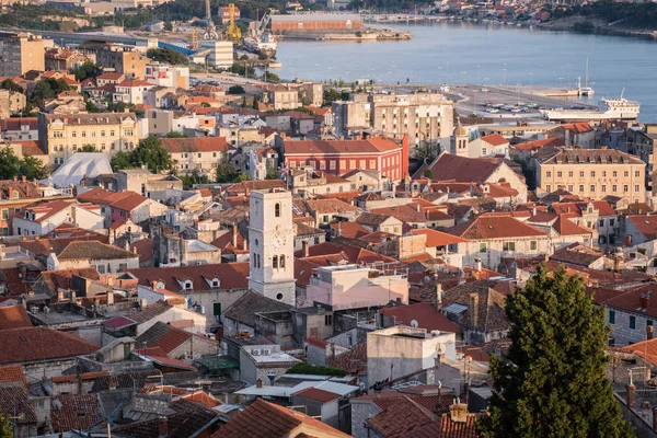 최고의 Sibenik 마을과 Sibenik 크로아티아에서의 — 스톡 사진