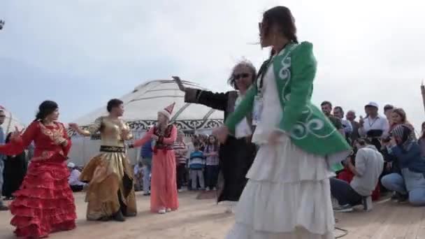 Istanbul Turkey May 2017 Unidentified People Playing Traditional Folklore Ethnic — Stock Video