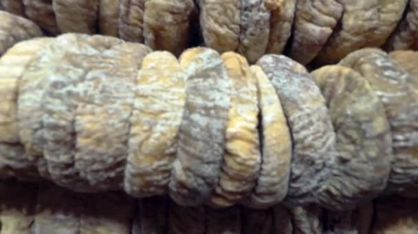 Sušené Obr Plody Jsou Prodávány Trh Egyptský Bazar Istanbul Turecko — Stock video