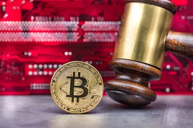 Kripto para birimi için kavram hukuku yargıç görüntü