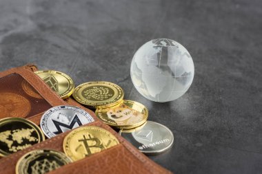 Sanal kriptopara kavramı görüntüsünün görünümü