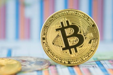 Bitcoin altın sikke cryptocurrency fiziksel sikke