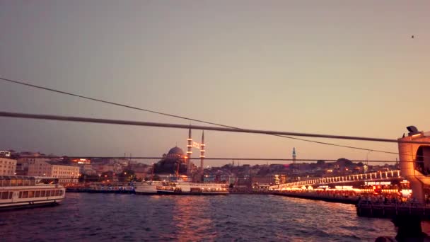 Mouvement Lent Les Personnes Non Dentelées Ont Istanbul Tour Bateau — Video