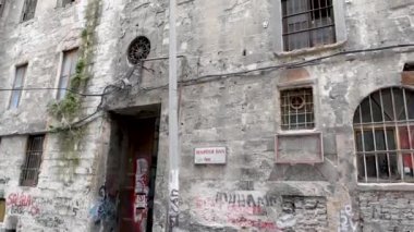 Galata, Beyoğlu, Istanbul, Türkiye 'de bulunan St. Piyer House dış görünümü. 25 Temmuz 2019