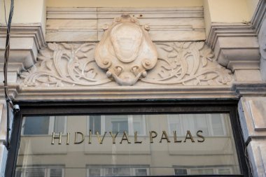 Istanbul 'daki HİDİVYAL Palas binasının dış görünümü