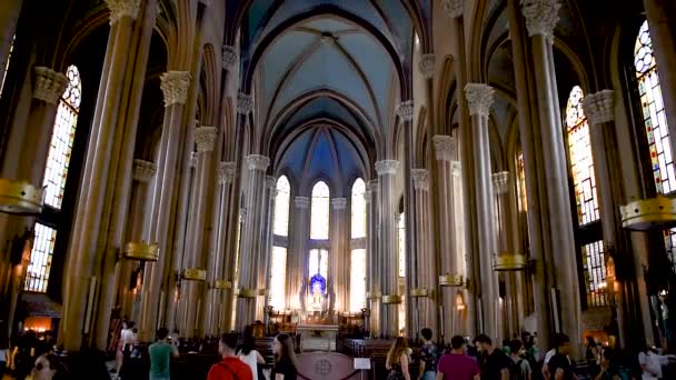 Padua Aziz Anthony Kilisesi Veya Yerel Olarak Sent Antuan Stanbul — Stok video