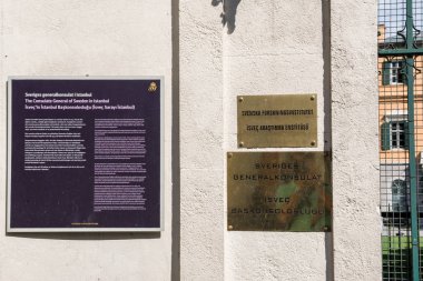 Isveç Büyükelçiliği binasının dış görünümü 