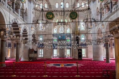 Interior view of Kilic Ali Pasha Mosque in Istanbul clipart