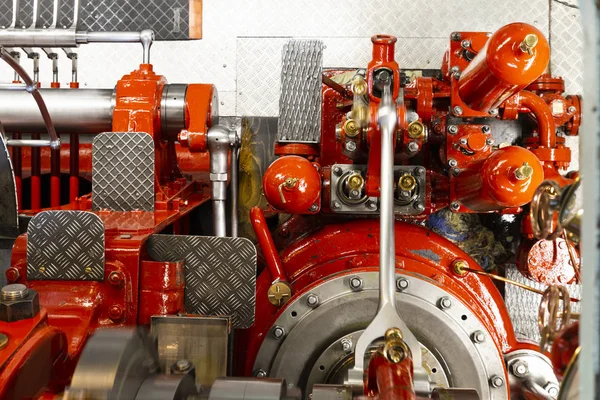 Switzerland Lake Brienz View Engine Room Paddle Steamer Loetschberg Which — Stock Photo, Image