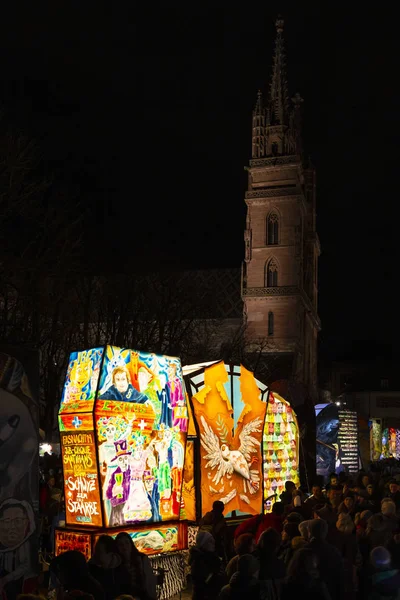 Carnaval de Basileia 2019 exposição lanterna — Fotografia de Stock