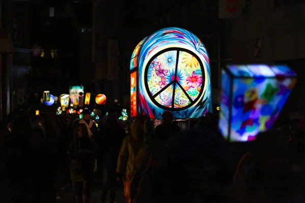 Basel carnival 2019 morgestraich parade — Stock Photo, Image