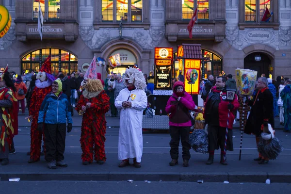 Basel carnival 2019 morgestraich parade — Stock Photo, Image