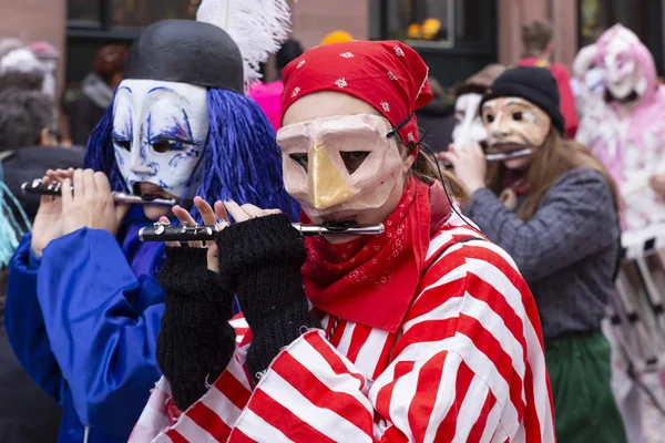 Basilejský karneval 2019 Piccolo flétny — Stock fotografie