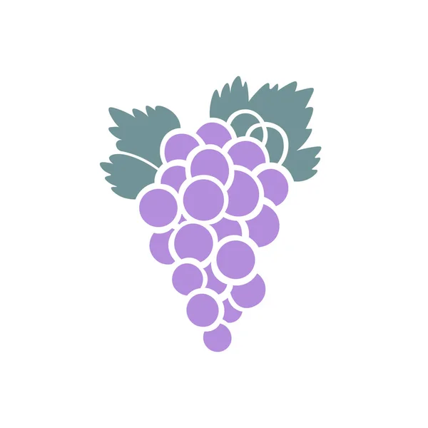 Un ramo de uvas púrpura icono de diseño Ilustración De Stock