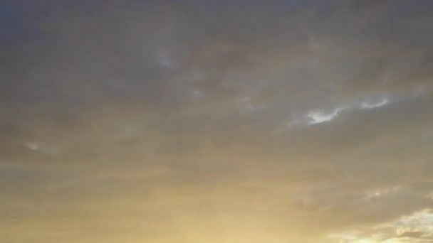 Cloudscape Dal Tramonto Blu Lasso Tempo Ora — Video Stock