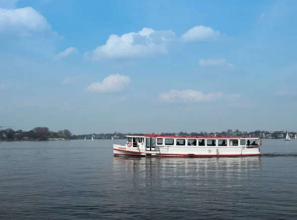 tekne Binnenalster'de ofis binası, hamburg, Almanya