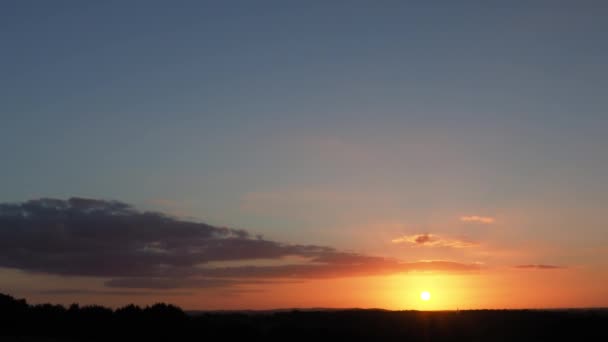 Sonnenuntergang Blick Vom Monreberg Kalkar Deutschland Zeitraffer — Stockvideo