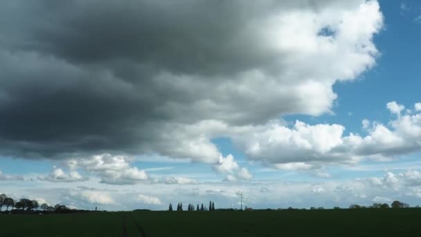 Paisagem Céu Nublado Lapso Tempo — Vídeo de Stock