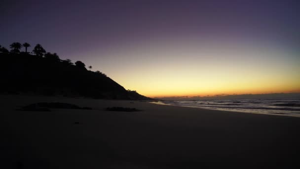 Lever Soleil Sur Plage Fuerteventura Îles Canaries — Video