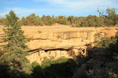 Antik Anasazi uçurum konutlar içinde Mesa Verde, Colorado, Amerika Birleşik Devletleri