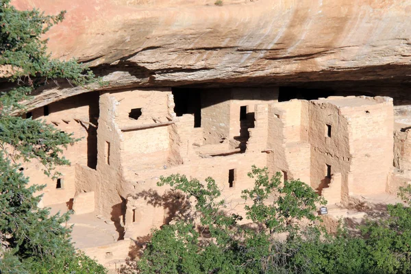 Ancient Anasazi Cliff Dwellings Mesa Verde Colorado Estados Unidos — Foto de Stock