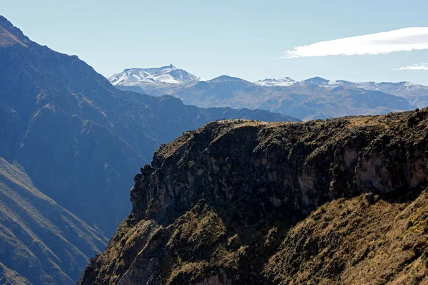 Vista Del Cañón Del Colca Mirador Provincia Caylloma Perú — Foto de Stock