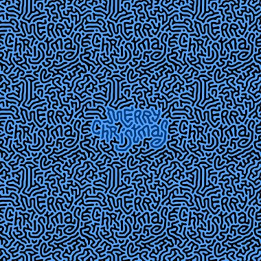 Pürüzsüz dalgalı organik gürültü difüzyon deseni Merry Christmas tatil gizli metin mesajı. Vektör Illustration.