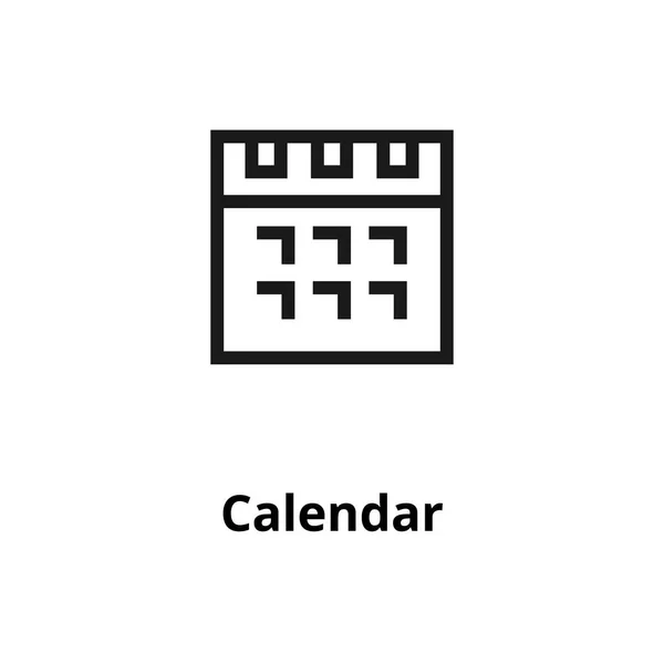 Icona della linea del calendario — Vettoriale Stock