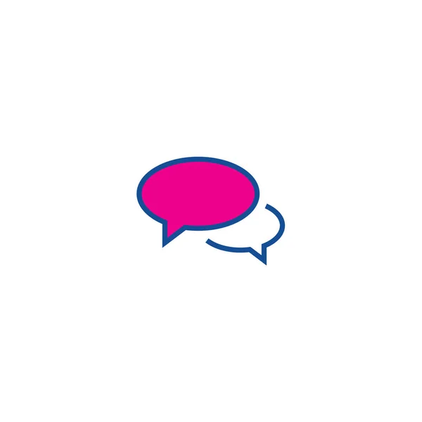 Chat línea delgada icono de color. Icono para web e interfaz de usuario — Vector de stock