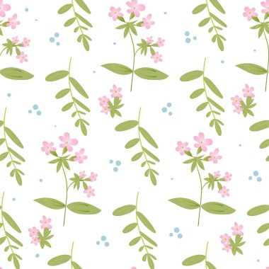 Vektör çiçekli, pürüzsüz desen. Güzel çiçek arkaplanı. Duvar kağıdı, kumaş, kırtasiye malzemesi için vektör tekrarlı yazdırma tasarımı. 