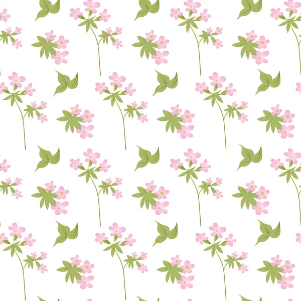 Vetor Floral Moda Padrão Sem Costura Bonito Flores Fundo Design —  Vetores de Stock