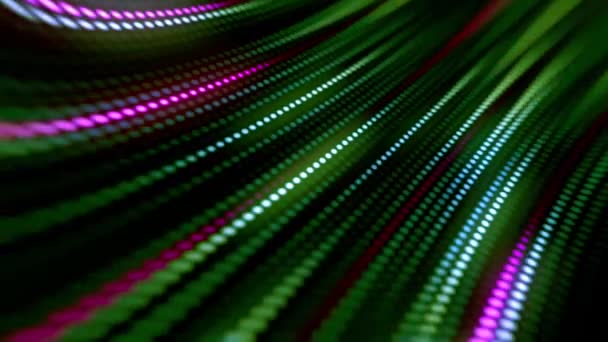 Animation 3d de beau fond rayé de couleur éclatante. Concept abstrait de conception graphique de mouvement coloré.