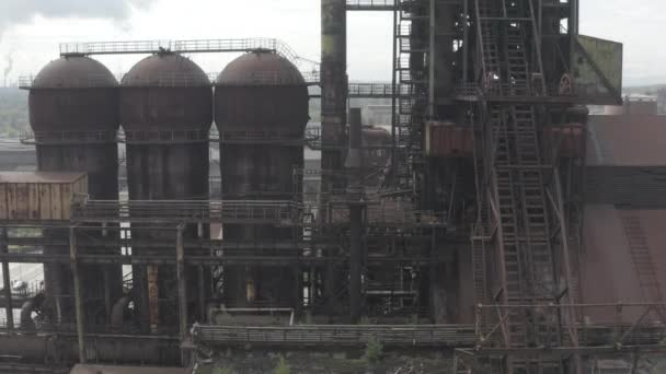 Het Industriële Complex Omgetoverd Tot Toeristische Plaats Ostrava Vitkovice Steel — Stockvideo