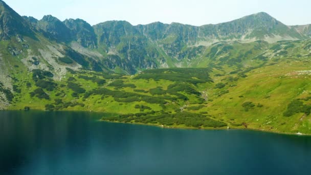 Valle Los Cinco Lagos Las Montañas Tatra Polonia Este Clip — Vídeos de Stock