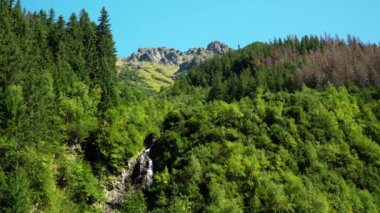 dağlarda şelale, tatry dağlar, slovakya