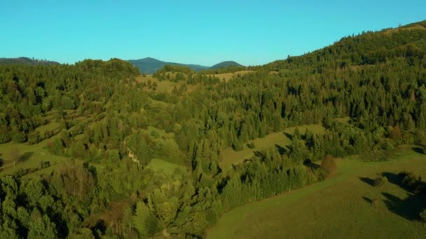 Lindo Dia Outono Nas Montanhas — Vídeo de Stock