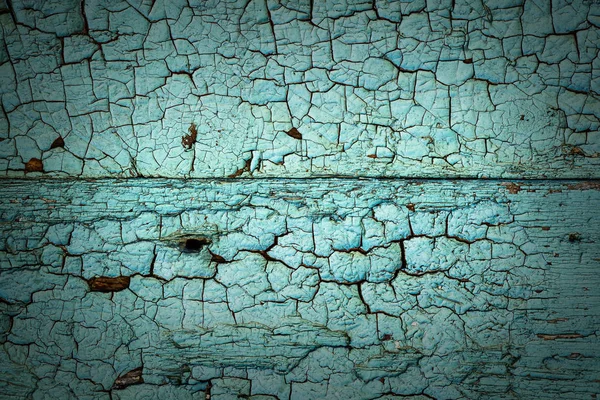 Fond vintage de vieilles planches peintes en bleu — Photo