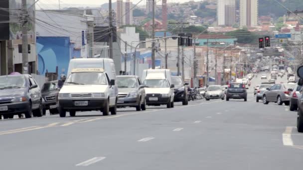 Ribeiro Preto Paulo Brazília 2019 Szeptember Timelapse Important Avenue Commerce — Stock videók