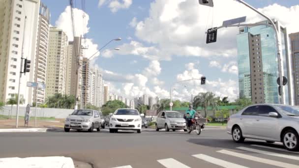 Ribeiro Preto Paulo Βραζιλία Περίπου Σεπτέμβριος 2019 Timelapse Important Avenue — Αρχείο Βίντεο