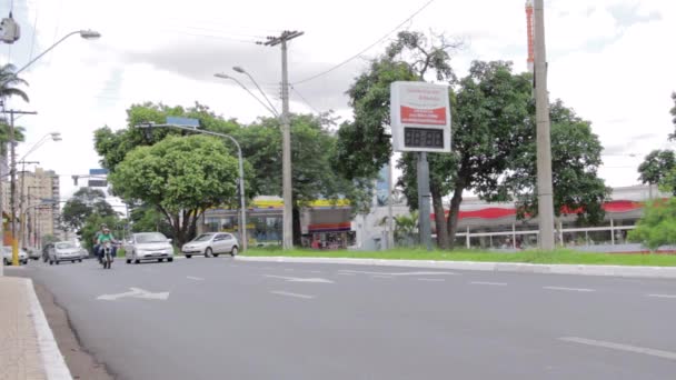 Ribeiro Preto Paulo Brazília 2020 Január Autók Mozgása Város Egyik — Stock videók