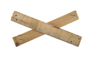 ahşap kurullarında iki izole beyaz arka plan