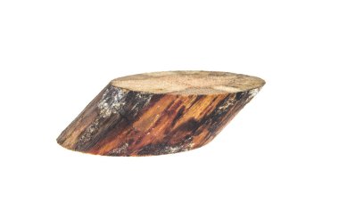 bir düğüm üzerinde beyaz arka plan izole ahşap