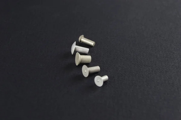 Different Rivets Metal — Stock Photo, Image