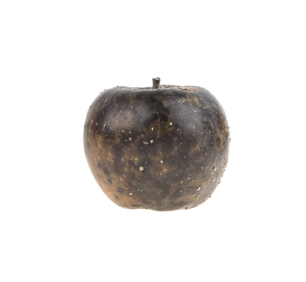 Гниле Яблуко Ізольоване Білому Тлі — стокове фото
